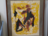 print- Abstract Yellow / Brown