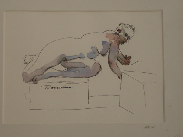 ART: Ruth Wasserman, W/C, Nude