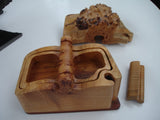Wood: Carved Burl Puzzle Box