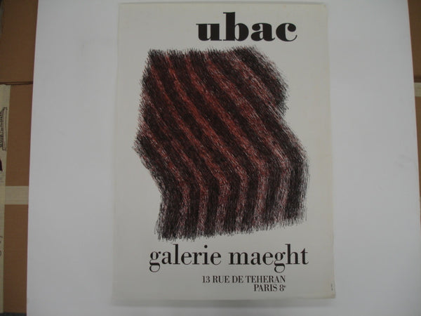PRINT: UBAC poster, Galerie Maeght, Paris