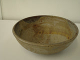 Ceramics: Toshiko Takaezu 9" diameter x 3.5" high bowl.