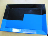Tray: Black and Blue Lacquered Tray