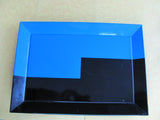Tray: Black and Blue Lacquered Tray